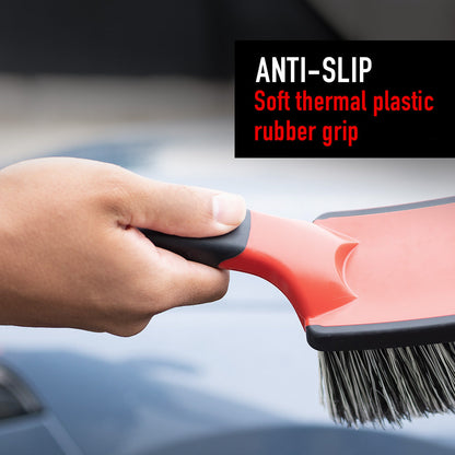 Soft Grip Light Duty Rim Cleaning Brush with Medium Handle by MaxshineUSA
