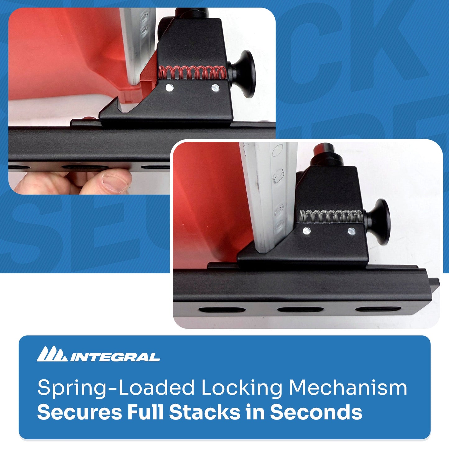 Stack Lock - Mount Compatible with Milwaukee Packout Organizers by Integral Truck