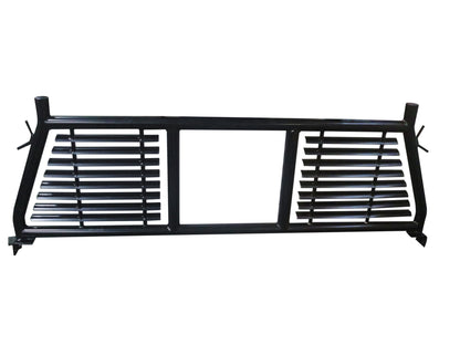 Round Tube Louver With Rear Cab Window Cut Out Powder Coated Black Steel by TrailFX