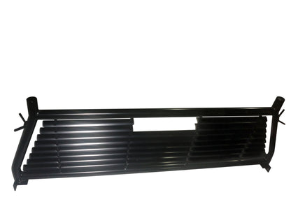 Round Tube Louver Without Rear Cab Window Cut Out Powder Coated Black Steel by TrailFX