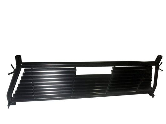 Round Tube Louver Without Rear Cab Window Cut Out Powder Coated Black Steel by TrailFX