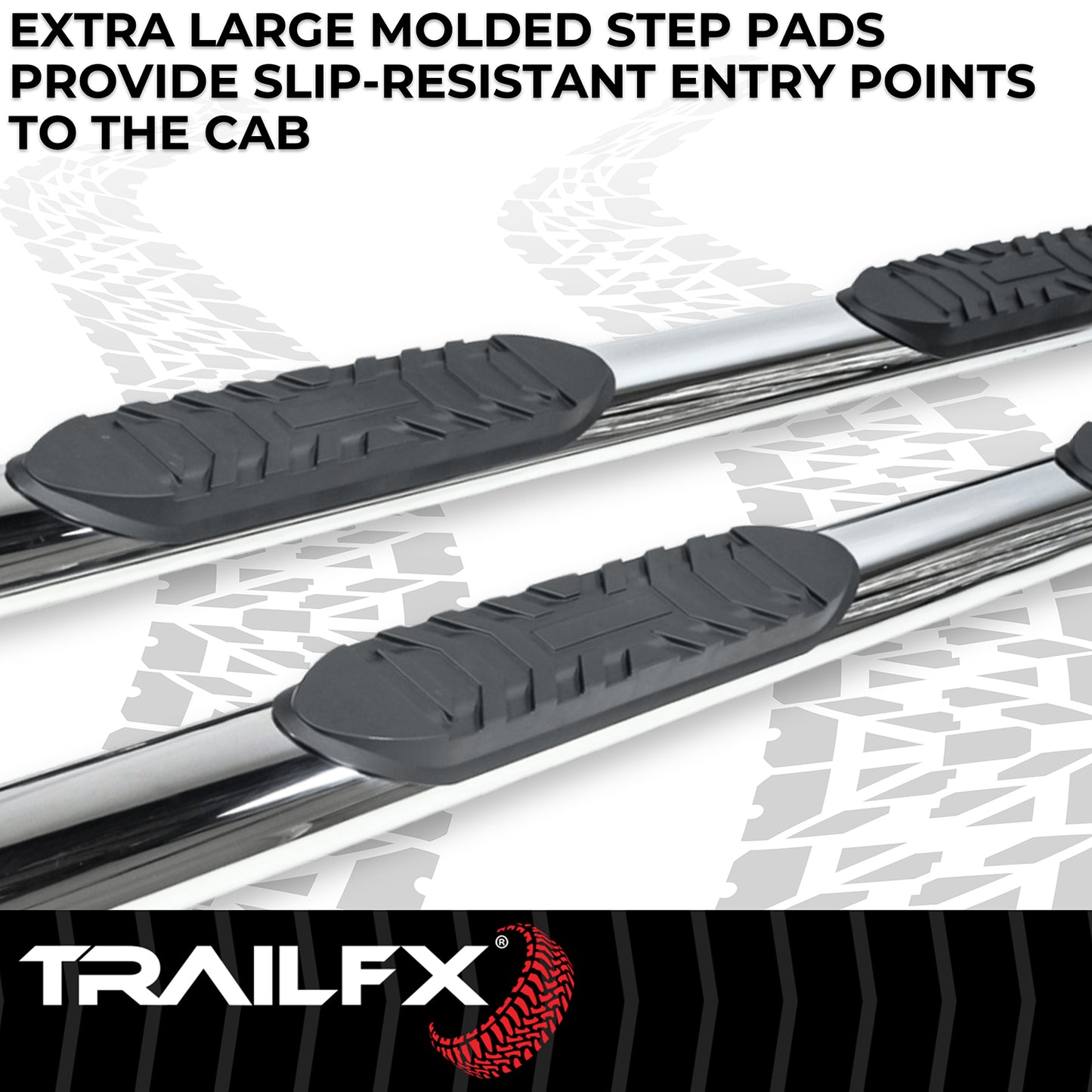 4 Inch Oval Straight Pol Stainless Steel by TrailFX