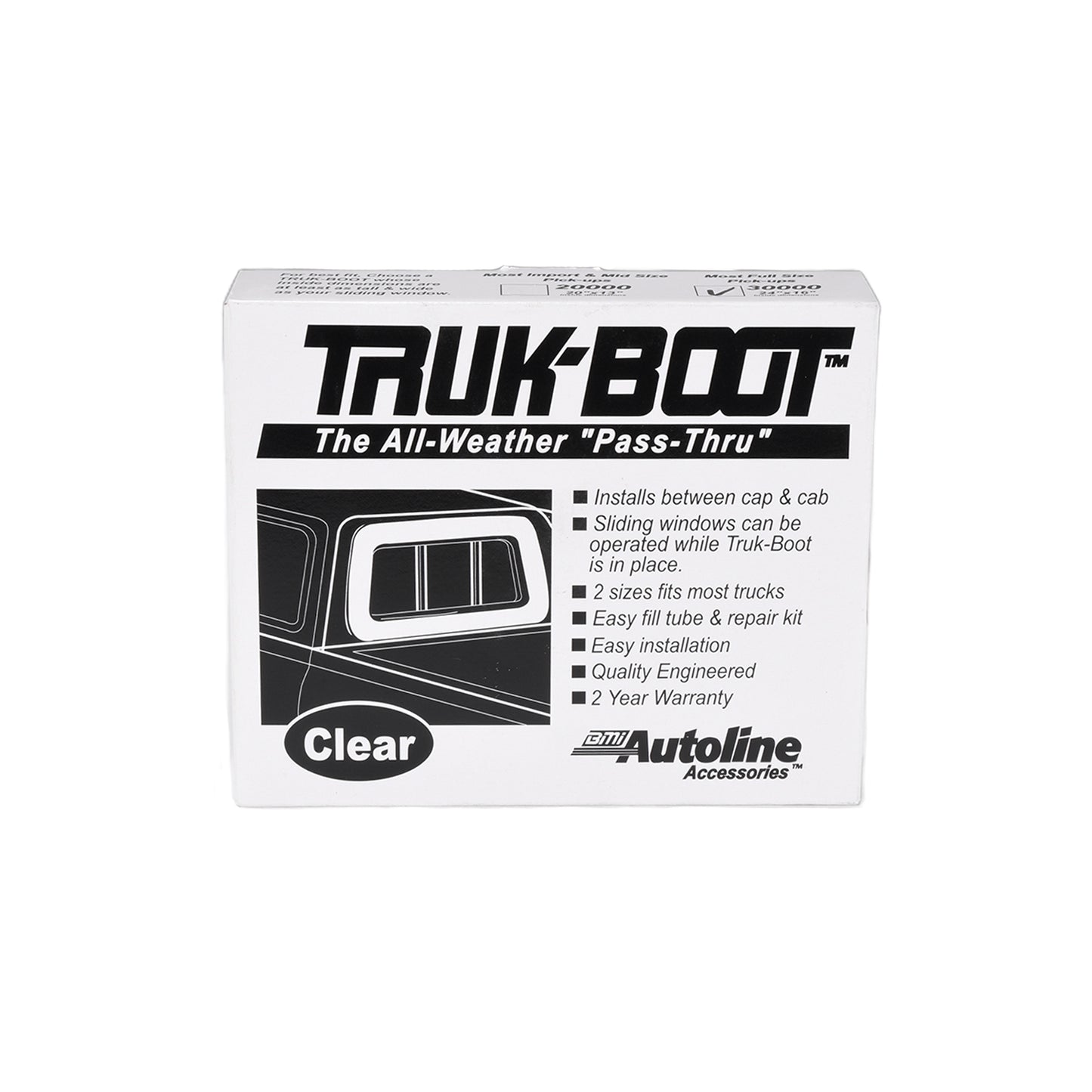 Fills Truck Cab To Camper Gaps Up To 3 Inches 24 X 16 Inch Inflatable PVC Clear by TrailFX