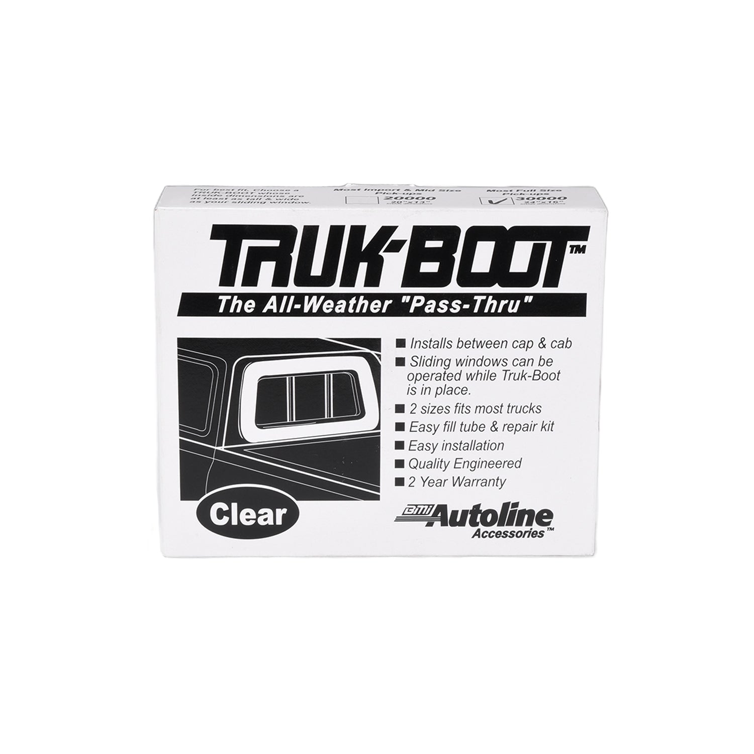 Fills Truck Cab To Camper Gaps Up To 3 Inches 24 X 16 Inch Inflatable PVC Clear by TrailFX