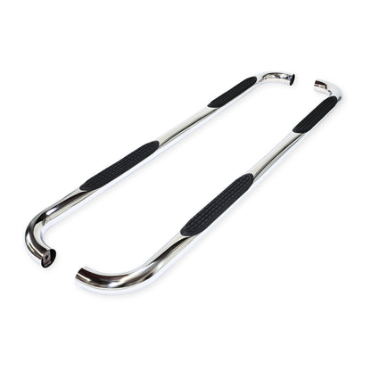3 Inch Round Bent Pol Stainless Steel Rocker Panel Mount by TrailFX