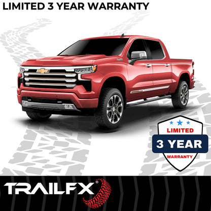 3 Inch Round Bent Powder Coated Black Steel Without End Caps by TrailFX