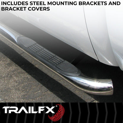 3 Inch Round Bent Pol Stainless Steel Without End Caps Frame Body Mount Bolts by TrailFX