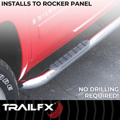 3 Inch Round Bent Pol Stainless Steel Without End Caps Frame Body Mount Bolts by TrailFX