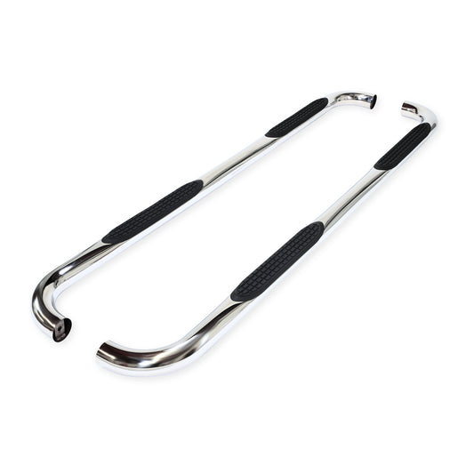 3 Inch Round Bent 60 Degree Pol Stainless Steel W/O End Caps Rocker Panel Mount by TrailFX