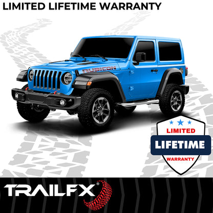 With Step Pads 3 In Round Bent 90 Degree Pol Stainless Steel Without End Caps Ro by TrailFX