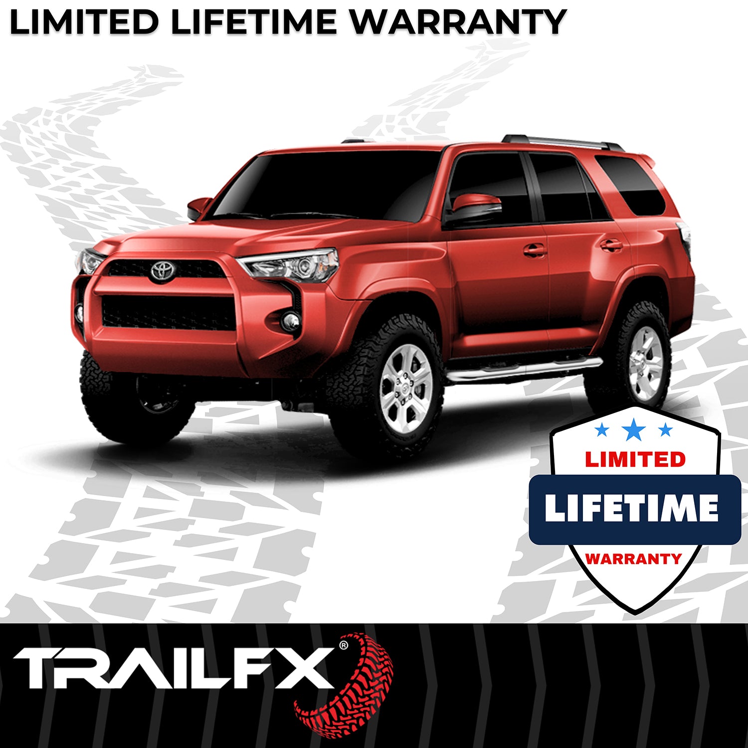 3 Inch Round Bent, Rocker Panel Mount by TrailFX