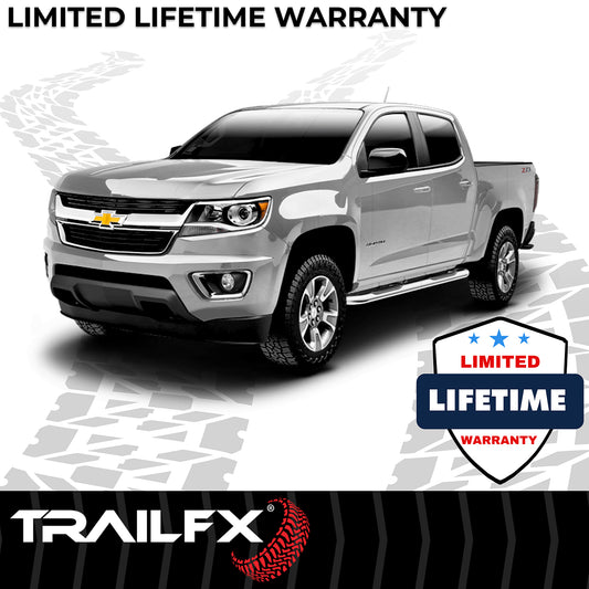 4 Inch Oval Bent Pol Stainless Steel Rocker Panel Mount by TrailFX