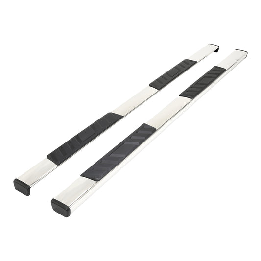 4 Inch Trapezoid Straight Pol Stainless Steel Plastic End Caps by TrailFX