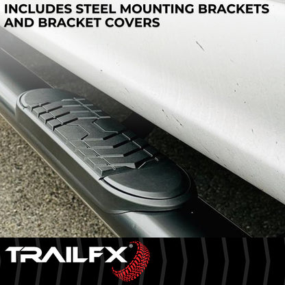 5 Inch Oval Bent Powder Coated Black Steel Frame Body Mount Bolts by TrailFX