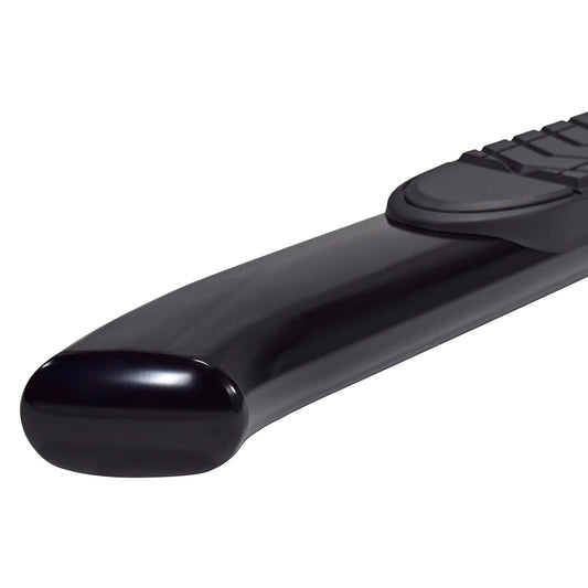 5 Inch Oval Bent Powder Coated Black Steel Rocker Panel Mount by TrailFX