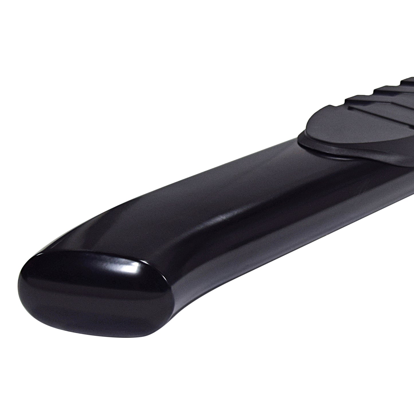W/Step Pads W/Bed Step 5 In Oval Straight Pwdr Ctd Black Steel by TrailFX