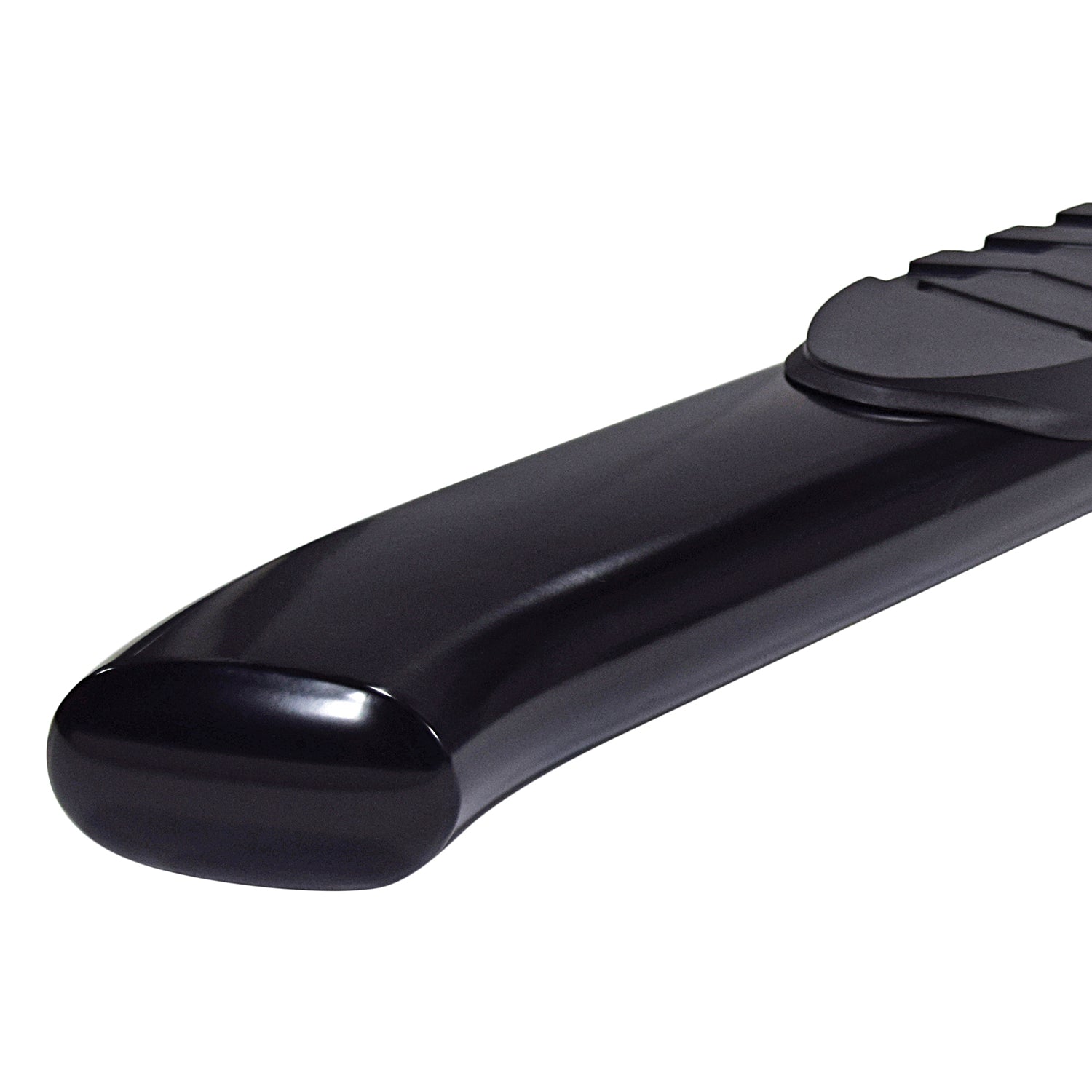W/Step Pads W/Bed Step 5 In Oval Straight Pwdr Ctd Black Steel by TrailFX