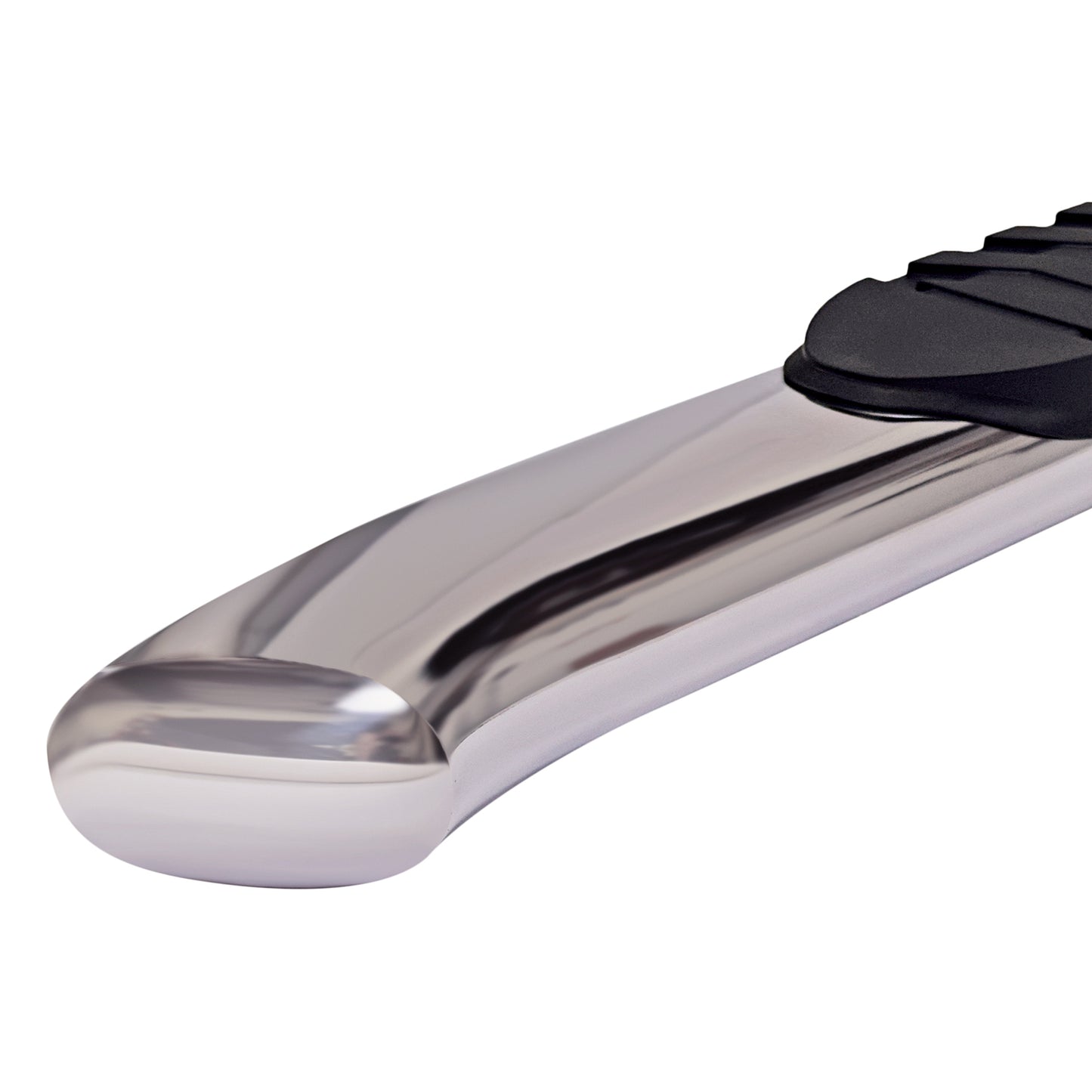 W/Step Pads W/Bed Step 5 In Oval Bent Pol Stainless Steel Rocker Panel Mount by TrailFX
