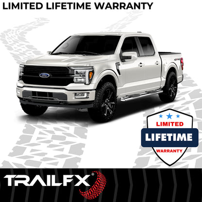 6 Inch Oval Straight Pol Stainless Steel Rocker Panel Mount by TrailFX
