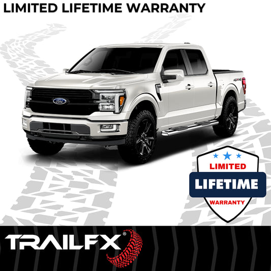 6 Inch Oval Straight Pol Stainless Steel Rocker Panel by TrailFX