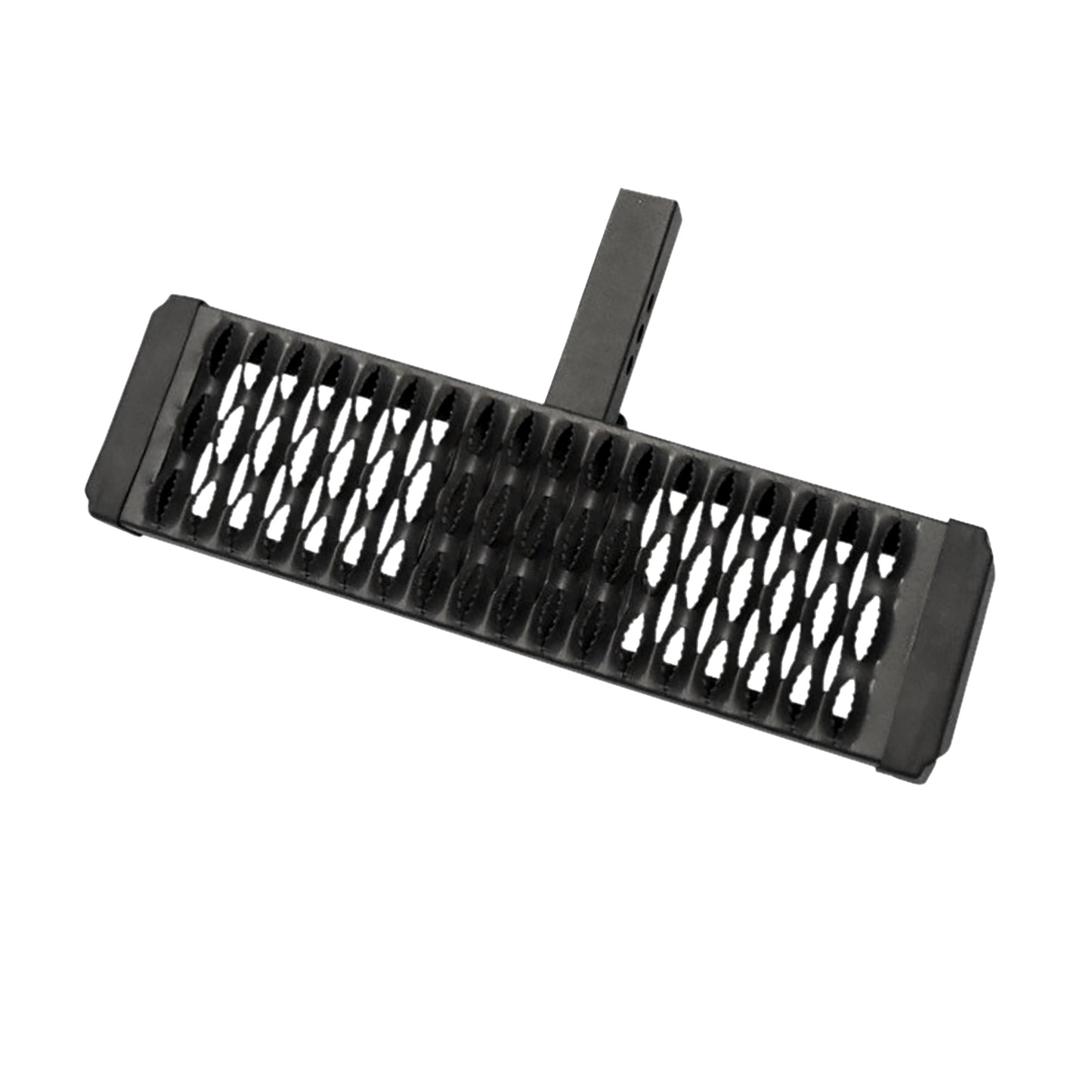 Hitch Mount 2 In Receivers Flat Step Stationary Pwdr Ctd Titanium Black Alum by TrailFX
