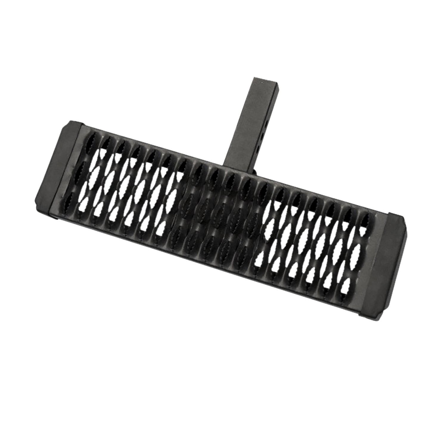 Hitch Mount 2 In Receivers Flat Step Stationary Pwdr Ctd Titanium Black Alum by TrailFX