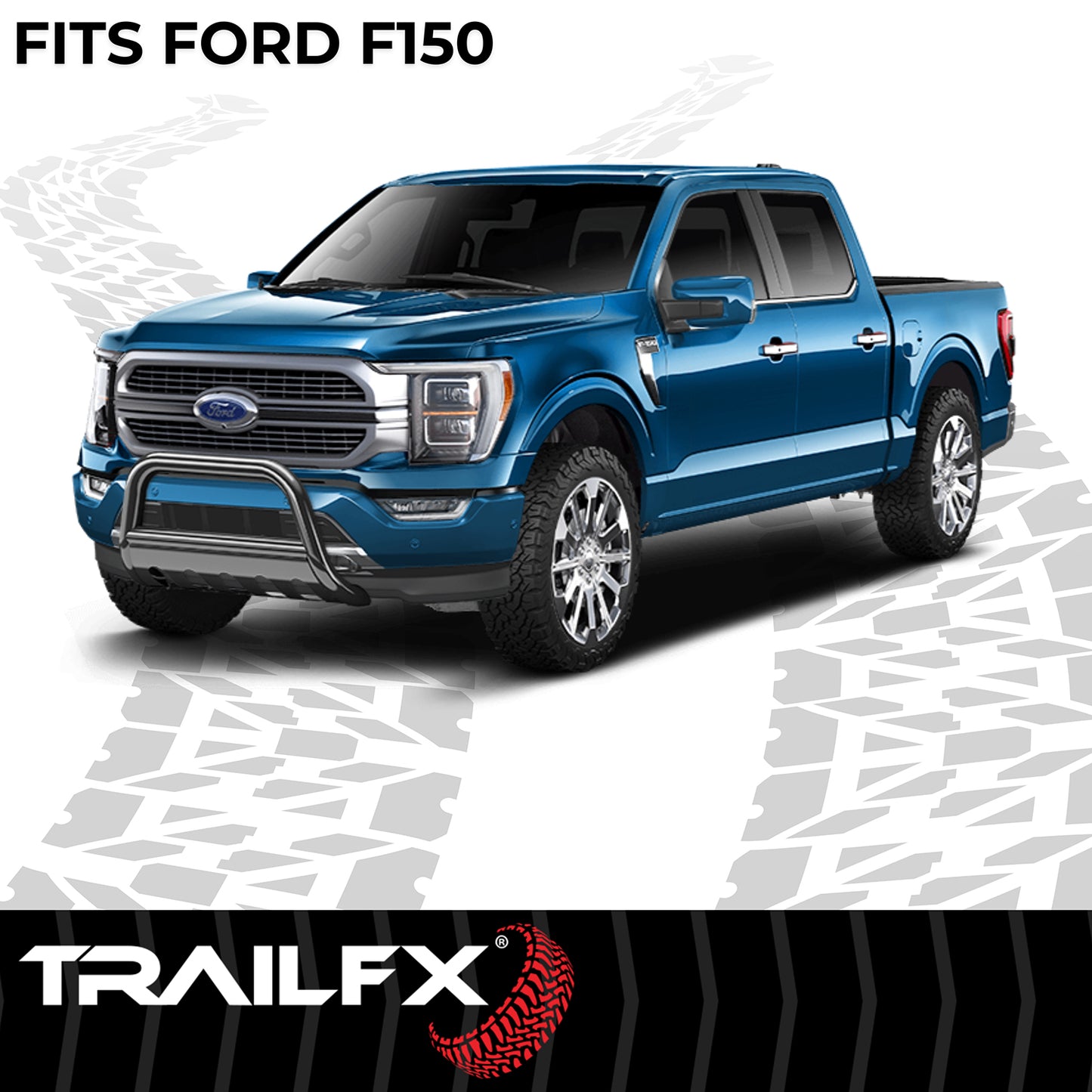 Pwdr Ctd Black Steel 3 In Dia W/Skid Plate by TrailFX