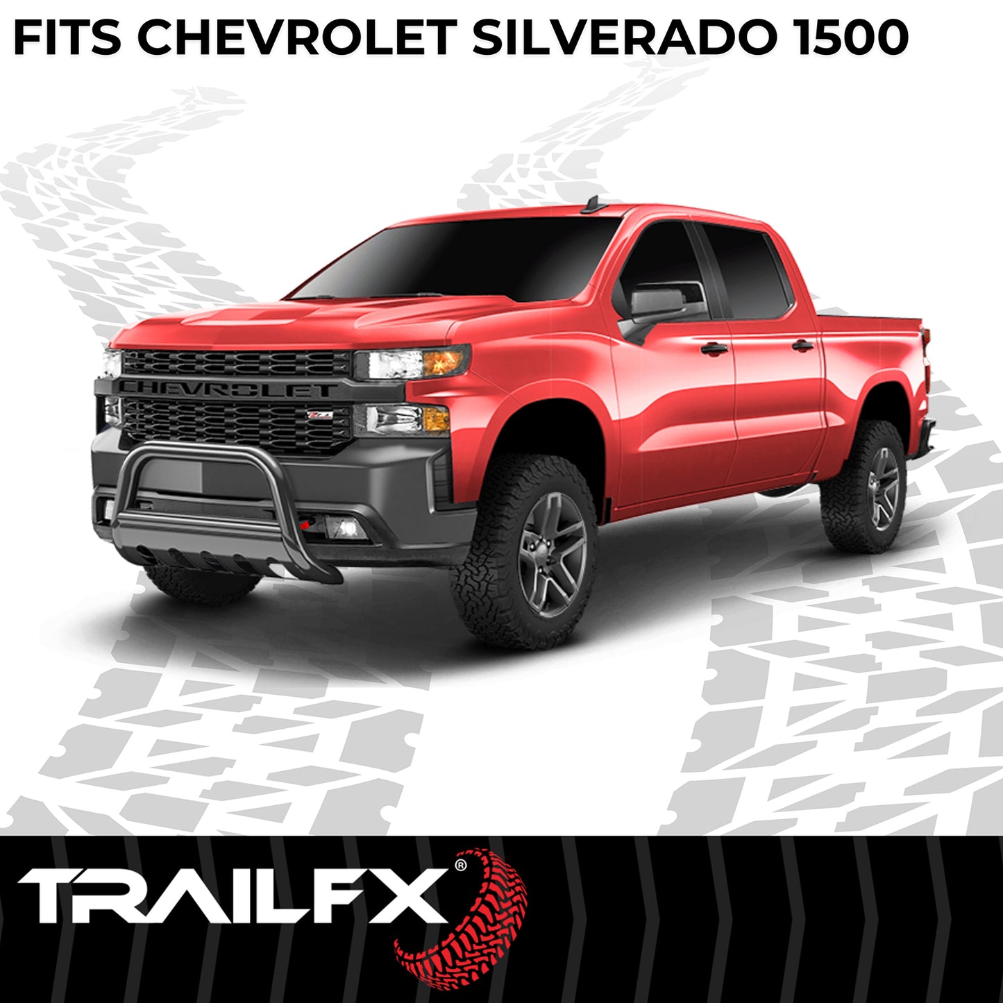 Powder Coated Black Steel 3 In Dia With Skid Plate With Holes For Optional Light by TrailFX