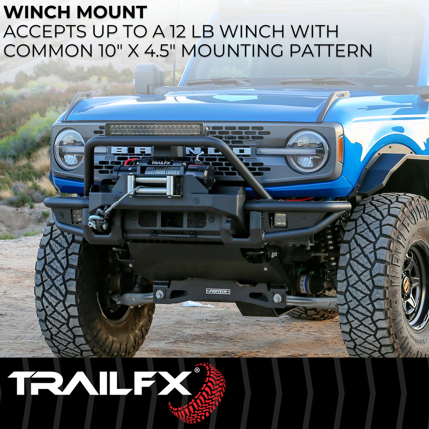 Accomdts TrailFX 3 In LED Cube Lights And Skd Plte Sld Spratly by TrailFX