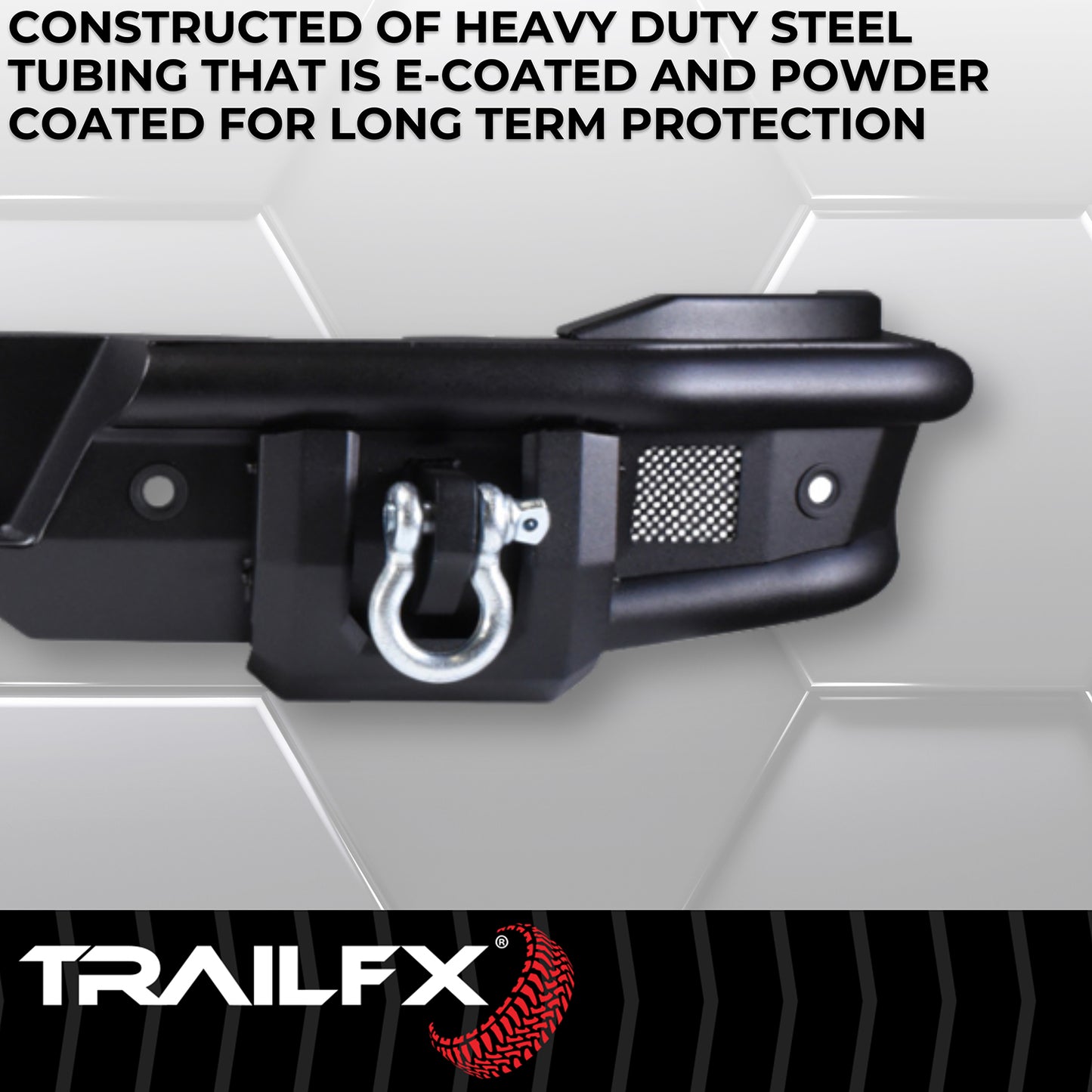 Accommodates TrailFX 3 Inch Flush Mount LED Cube Lights Sold Separately by TrailFX