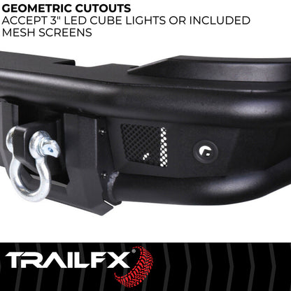 Accommodates TrailFX 3 Inch Flush Mount LED Cube Lights Sold Separately by TrailFX