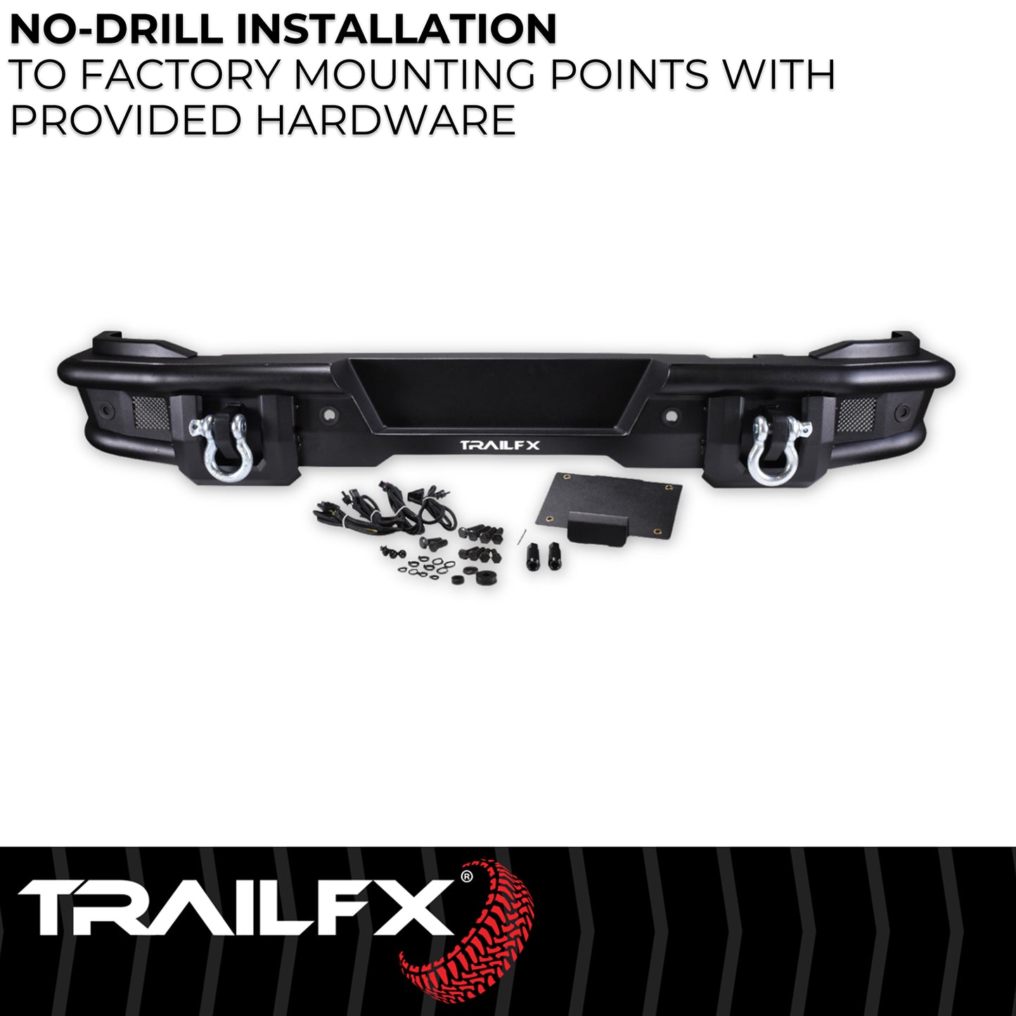 Accommodates TrailFX 3 Inch Flush Mount LED Cube Lights Sold Separately by TrailFX