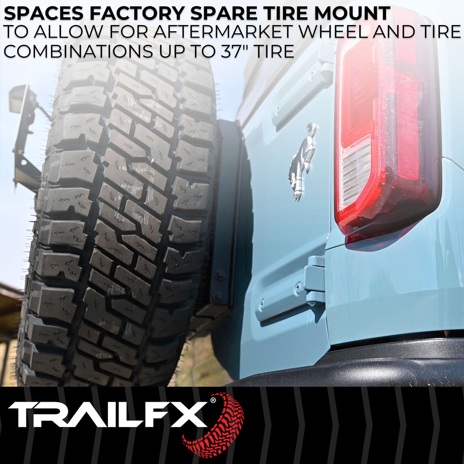 Used With Factory Spare Tire Carrier by TrailFX