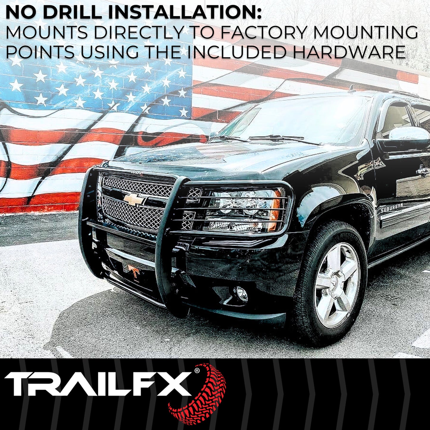 1-Piece, Black Textured Powder Coated, Steel by TrailFX