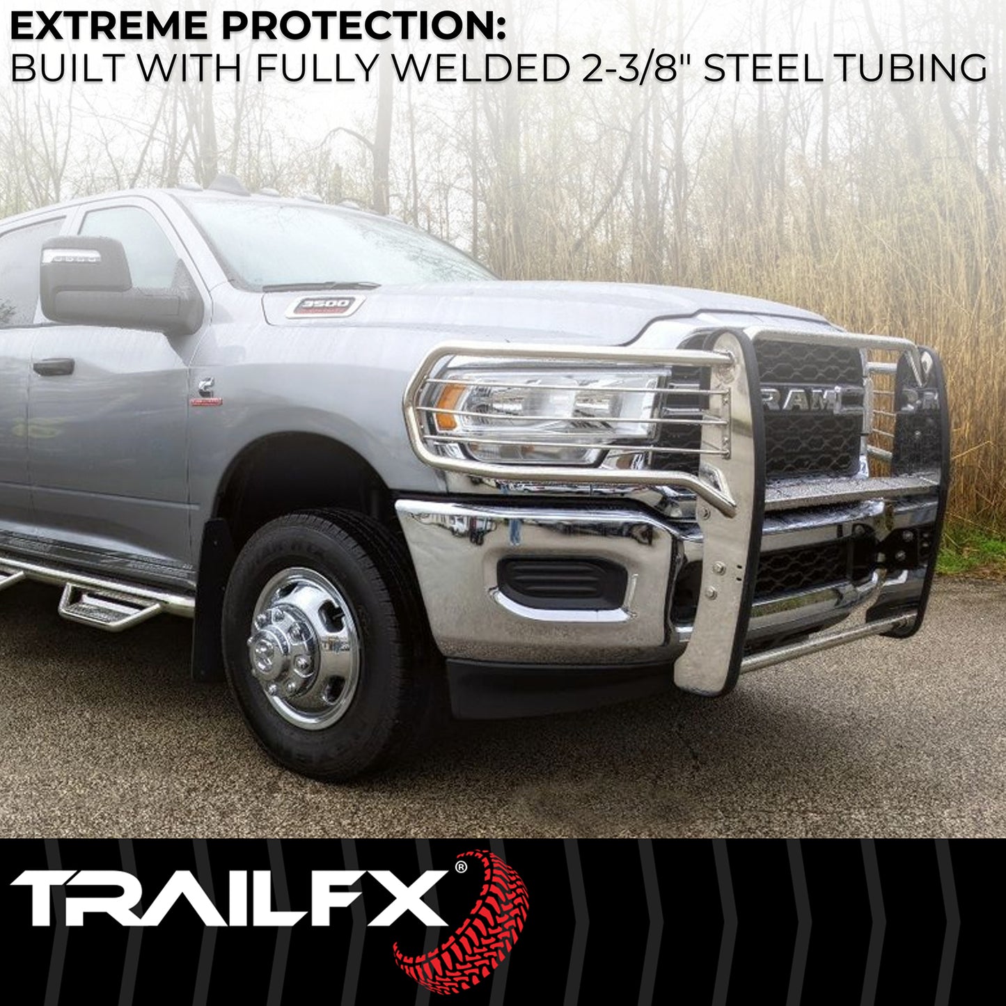 1-Piece, Polished, Silver, Stainless Steel by TrailFX
