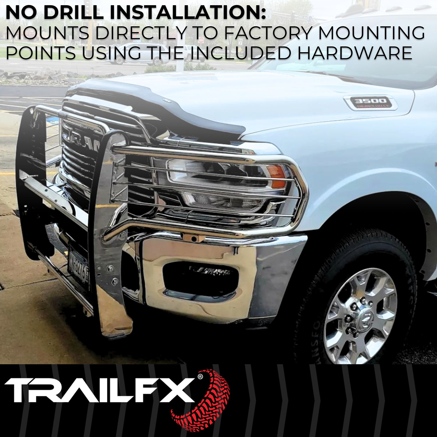 1-Piece, Polished, Silver, Stainless Steel by TrailFX