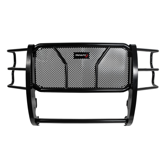Black powder coated steel construction. 2" diameter tubing. Includes brushguard by TrailFX
