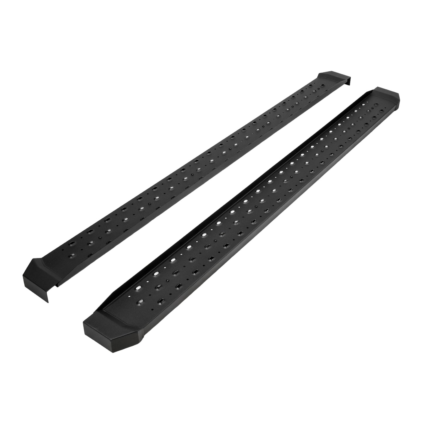 Powder Coated Black Steel Unlighted Rocker Panel Mount W/O Logo 300 Lb Cap by TrailFX