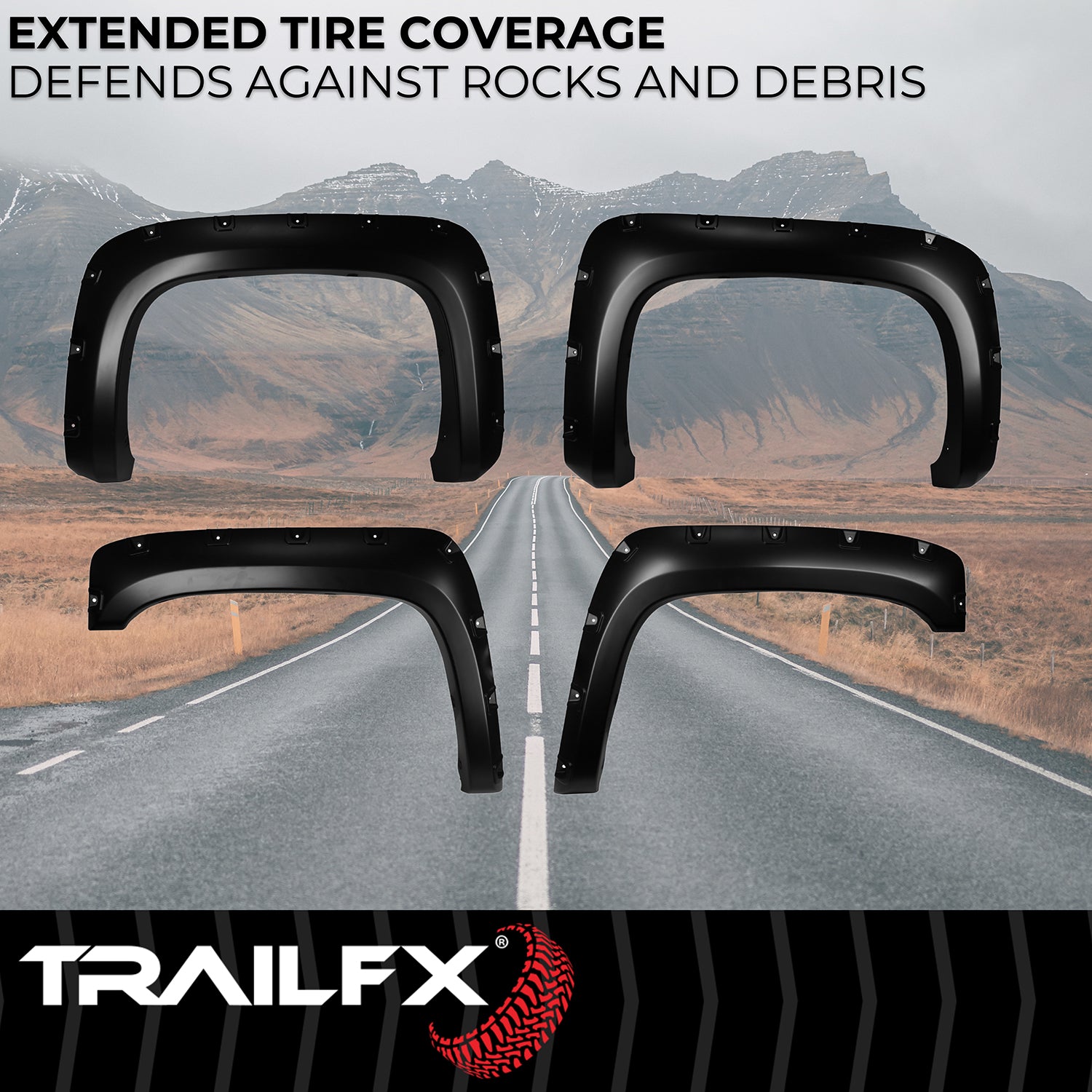 With Polished Stainless And Black Steel Rivets/ Stainless Hardware Kit by TrailFX