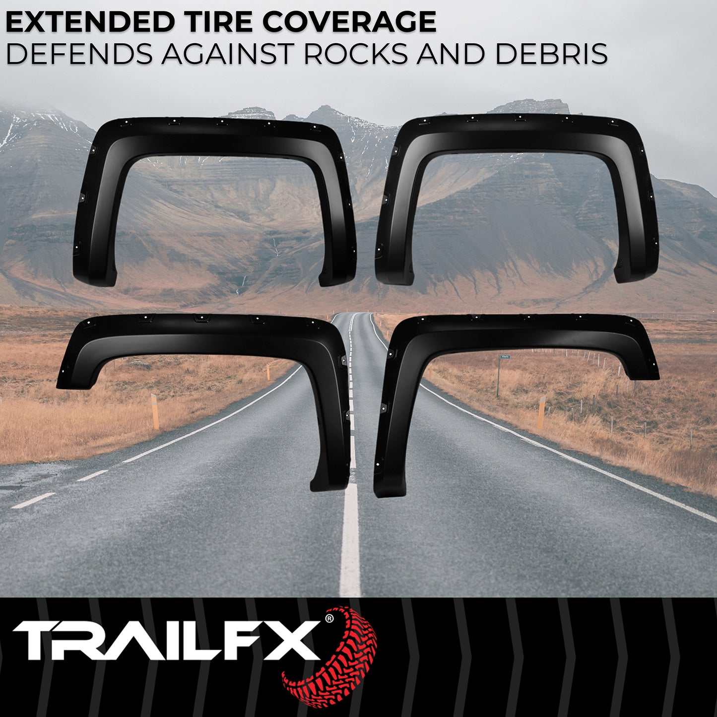 With Polished Stainless And Black Steel Rivets/ Stainless Hardware Kit by TrailFX