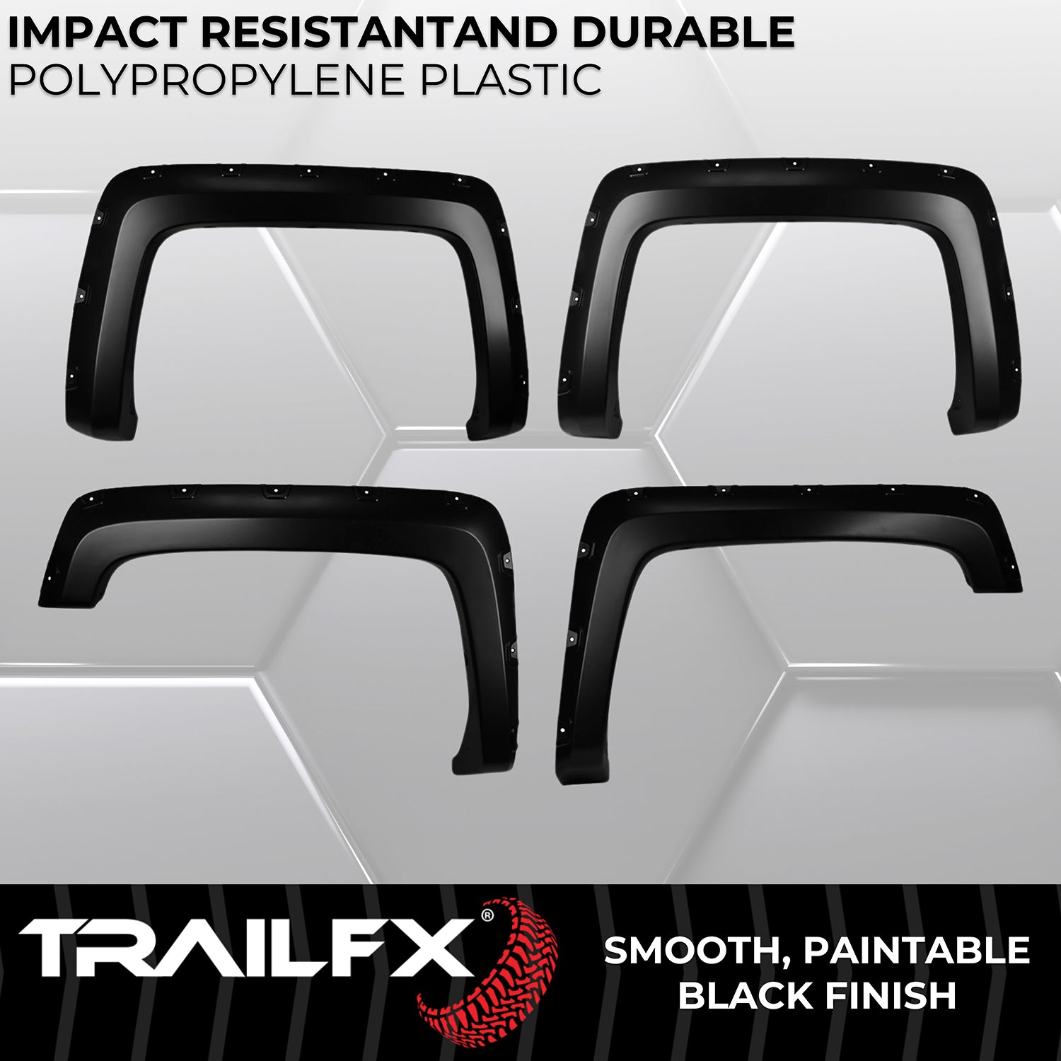 With Polished Stainless And Black Steel Rivets/ Stainless Hardware Kit by TrailFX