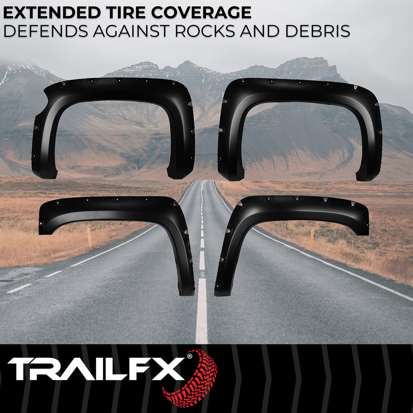 With Polished Stainless And Black Steel Rivets/ Stainless Hardware Kit by TrailFX