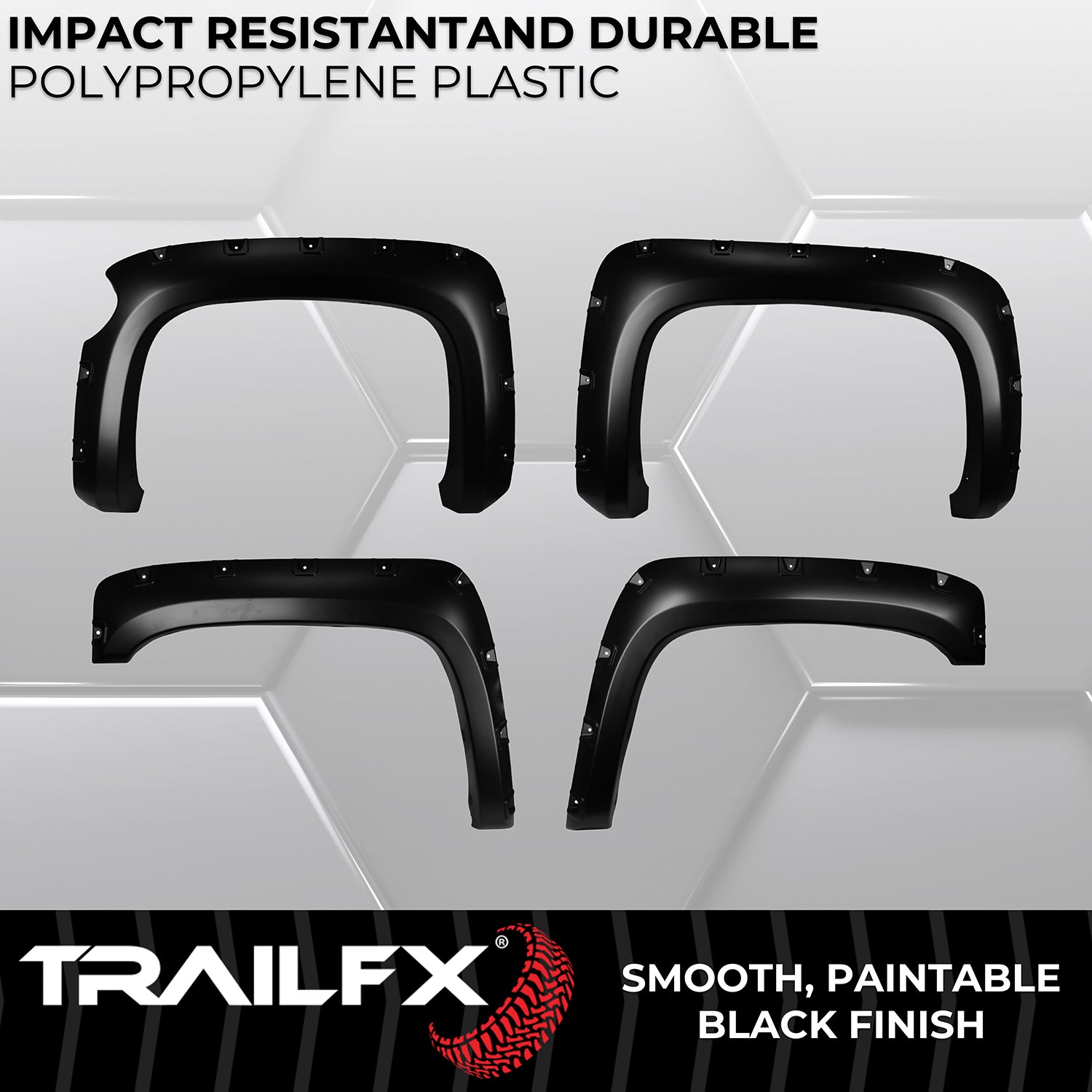 With Polished Stainless And Black Steel Rivets/ Stainless Hardware Kit by TrailFX