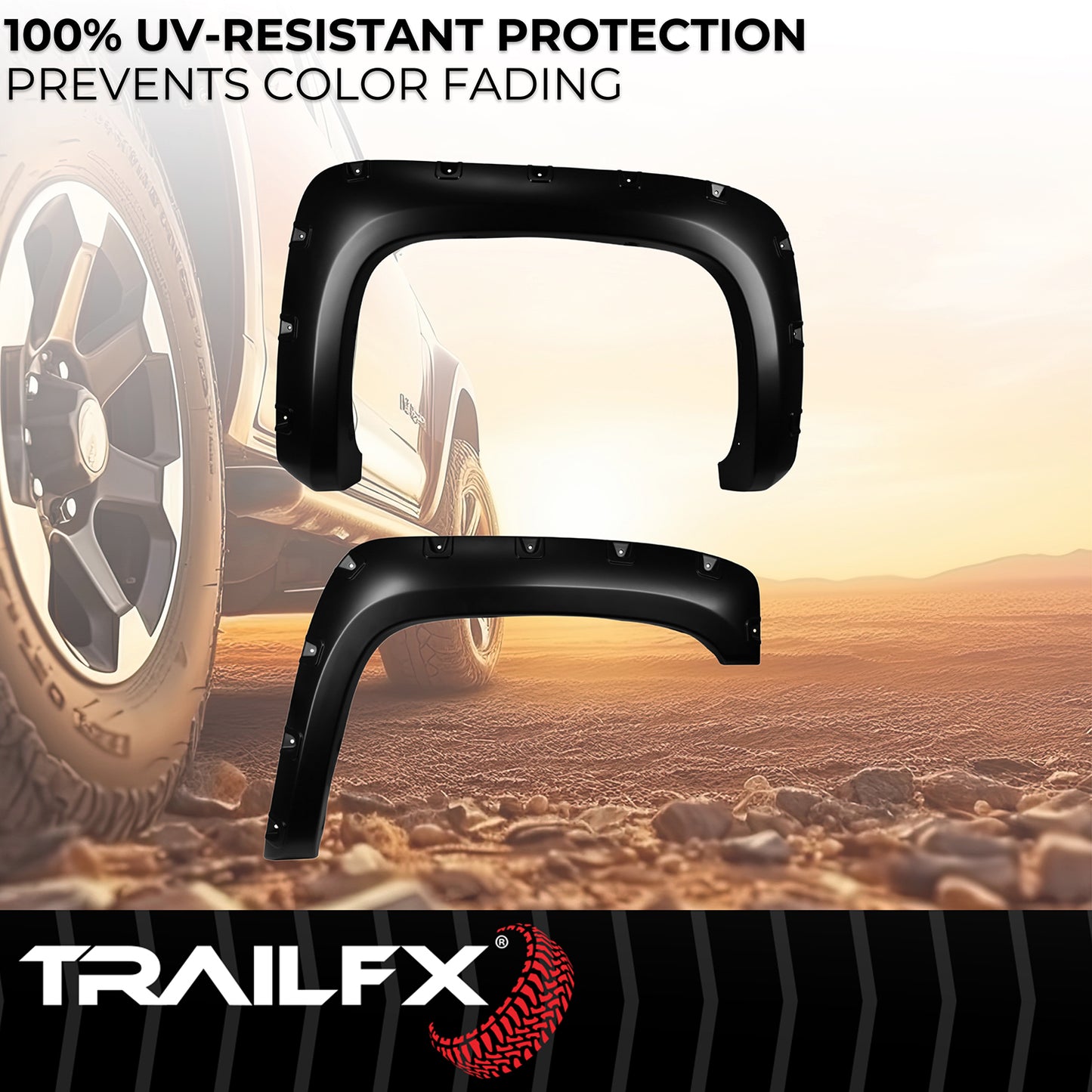 With Polished Stainless And Black Steel Rivets/ Stainless Hardware Kit by TrailFX