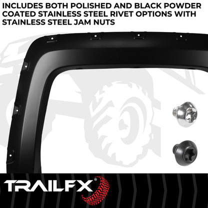 With Polished Stainless And Black Steel Rivets/ Stainless Hardware Kit by TrailFX