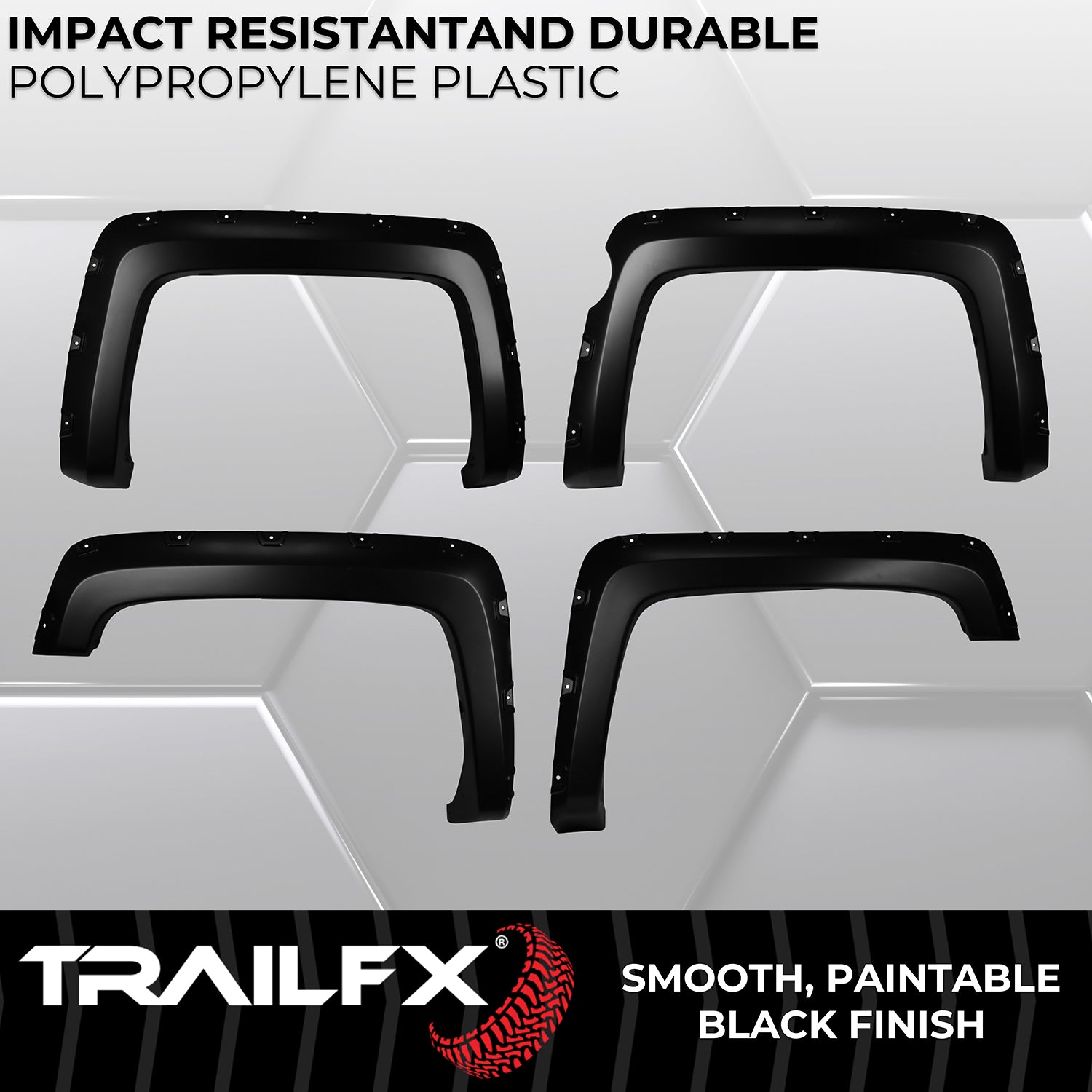With Polished Stainless And Black Steel Rivets/ Stainless Hardware Kit by TrailFX