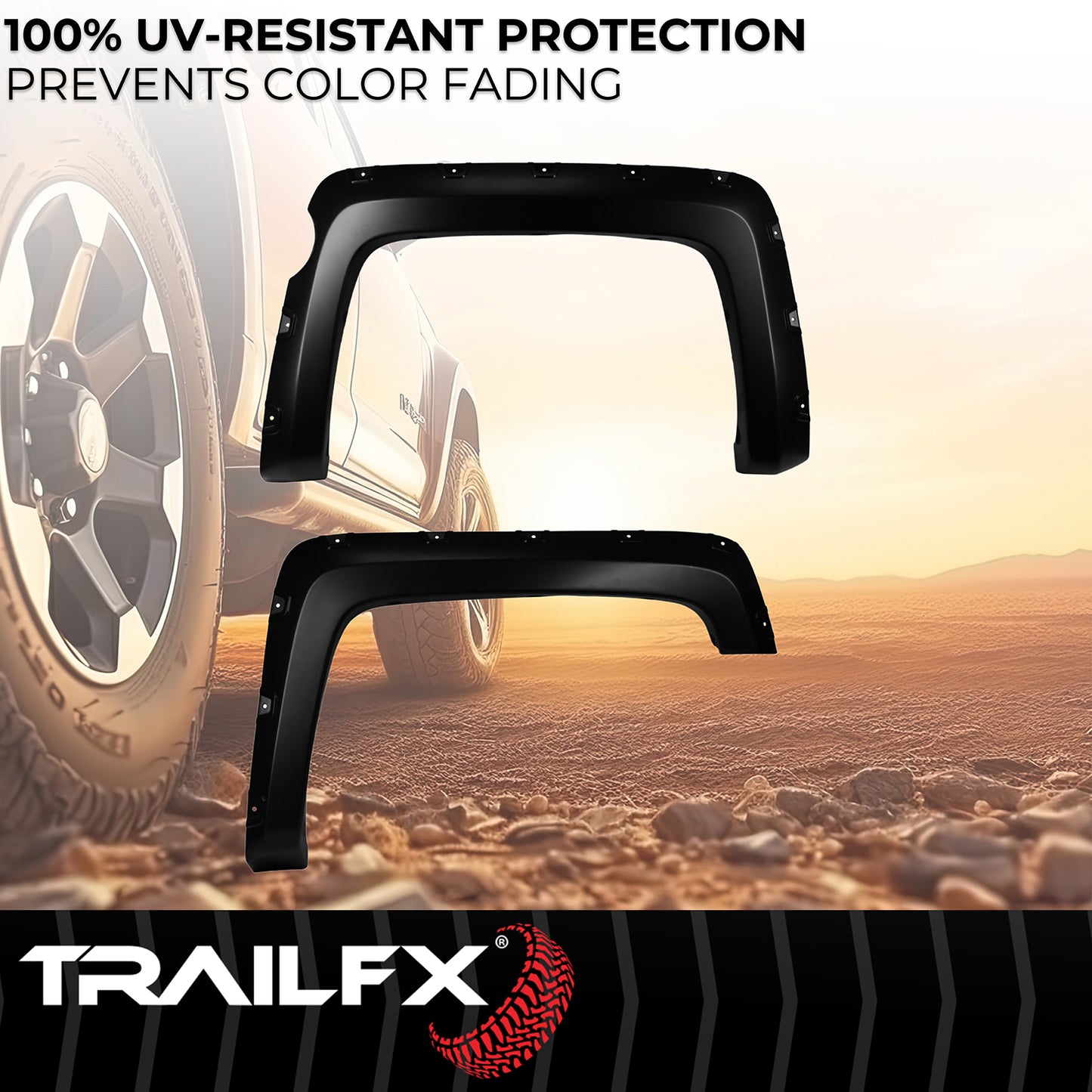 With Polished Stainless And Black Steel Rivets/ Stainless Hardware Kit by TrailFX