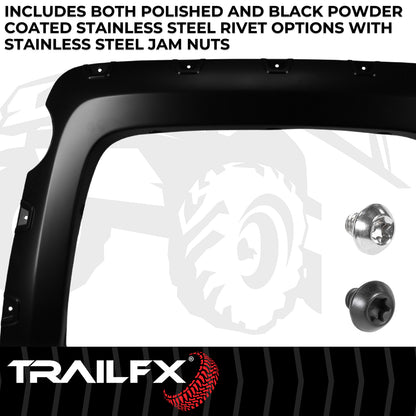 With Polished Stainless And Black Steel Rivets/ Stainless Hardware Kit by TrailFX