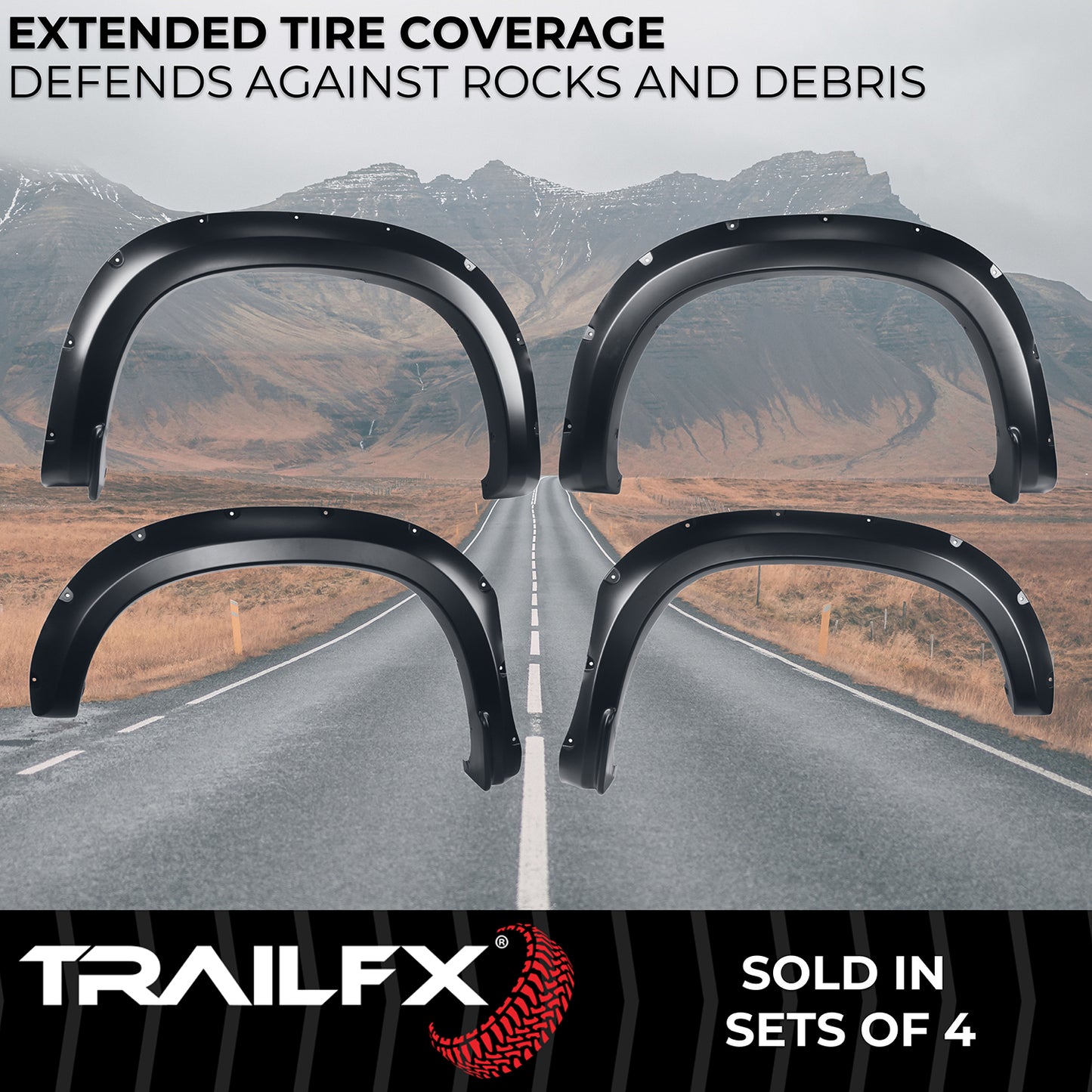 With Polished Stainless And Black Steel Rivets/ Stainless Hardware Kit by TrailFX