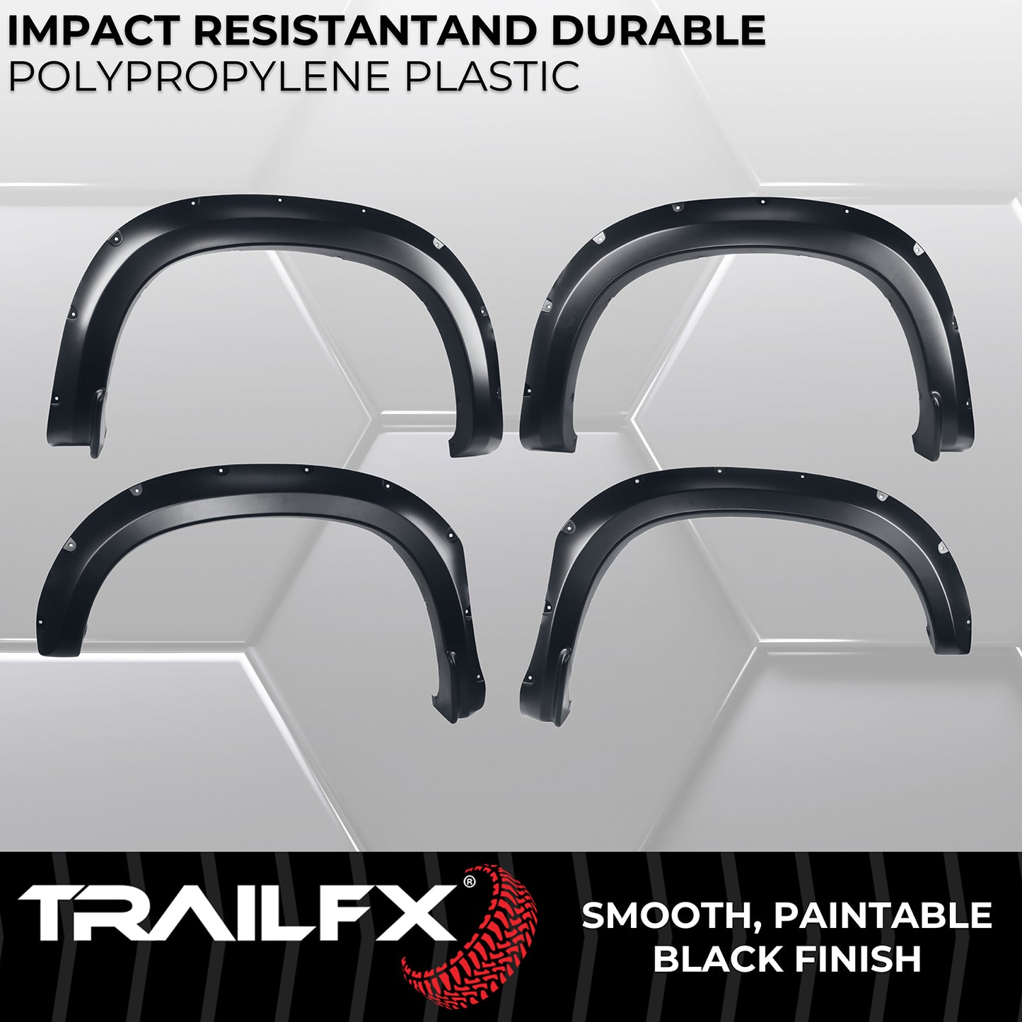 With Polished Stainless And Black Steel Rivets/ Stainless Hardware Kit by TrailFX